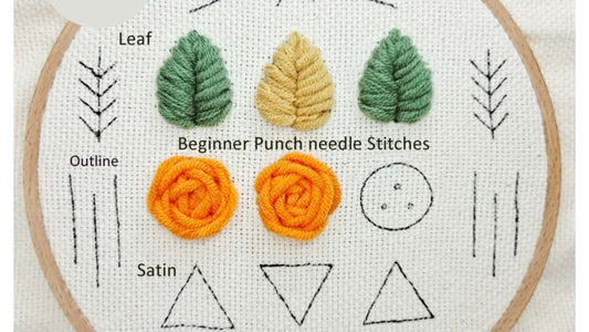 Punch Needle Stitches & Beginner Techniques: A Simple Guide
