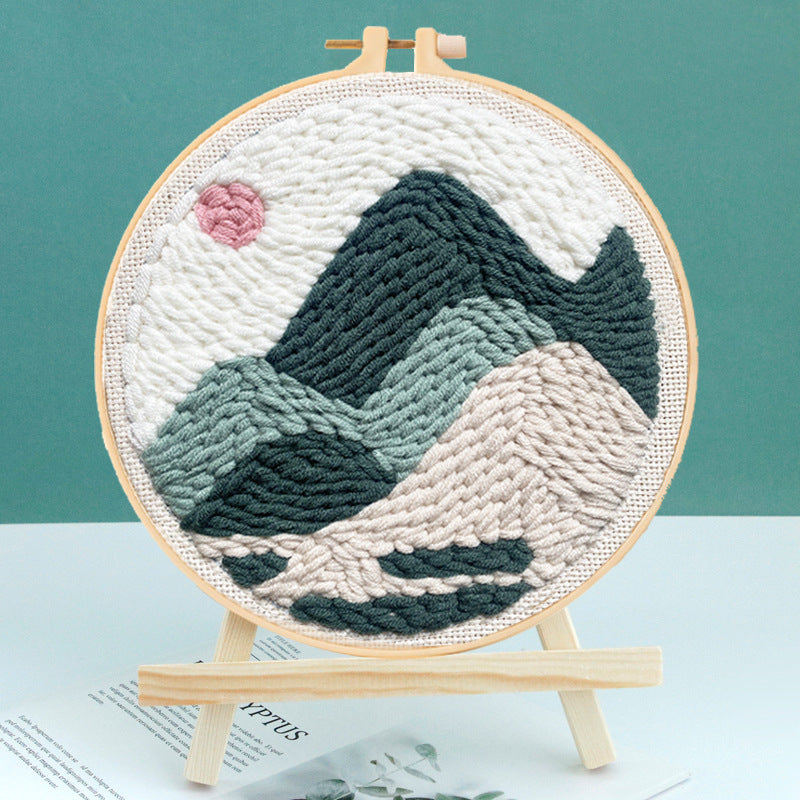 Kit de iniciación Punch Needle: montañas